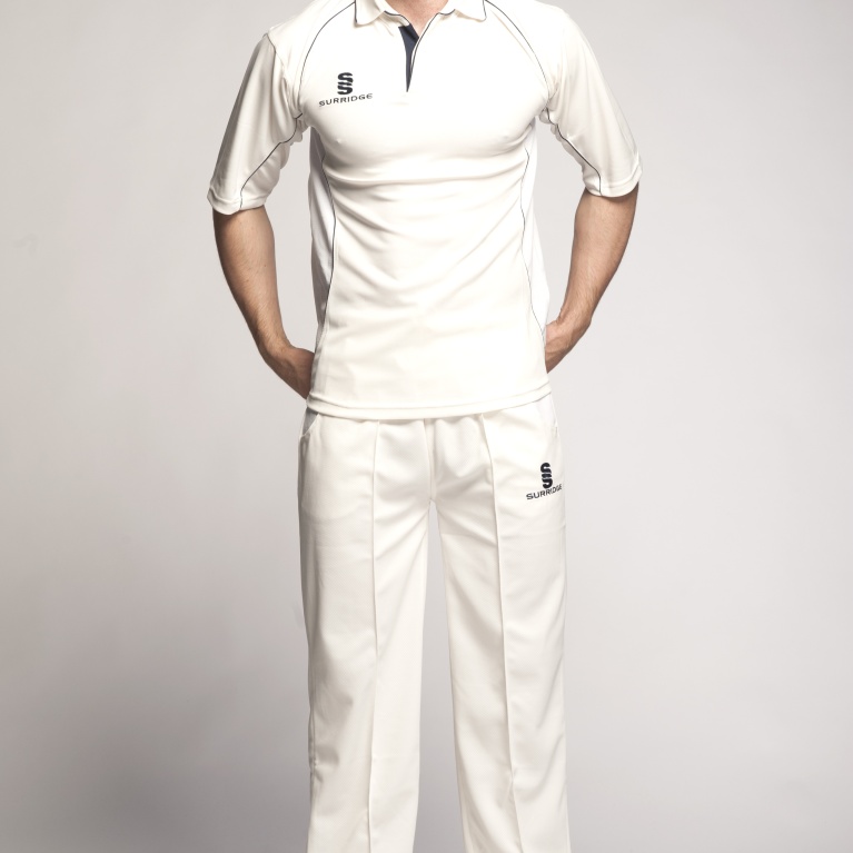 South Shore CC - 3/4 Sleeve Cricket Shirt Navy Trim
